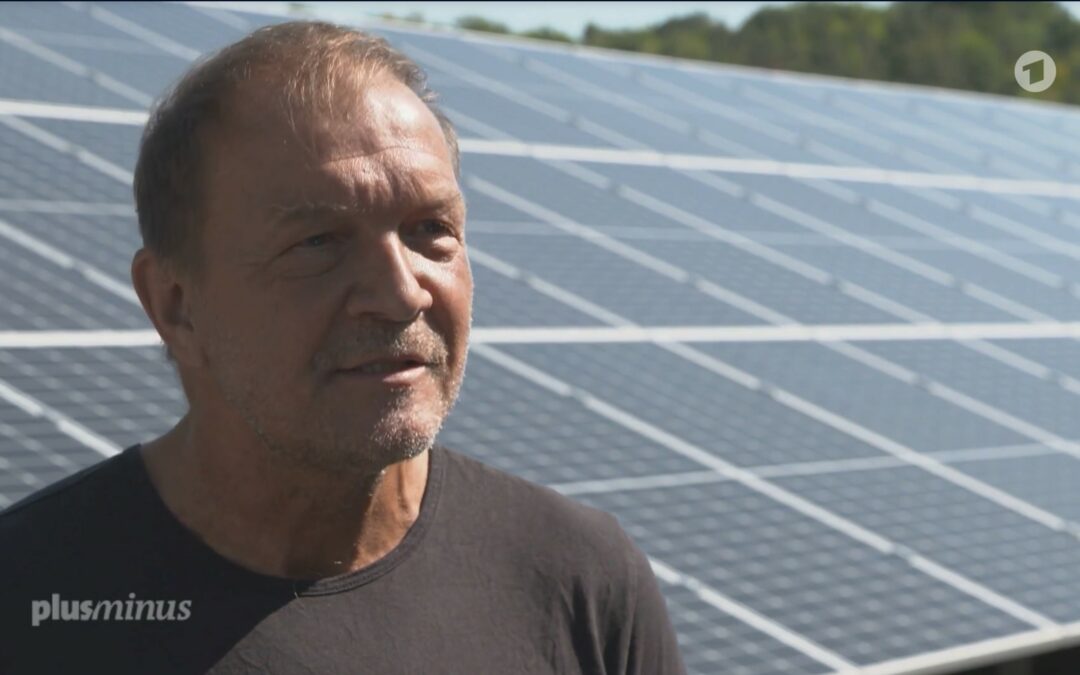 Greencells CSO Dr. Peter Vest in einem TV-Beitrag des öffentlich-rechtlichen Fernsehmagazins “plusminus”